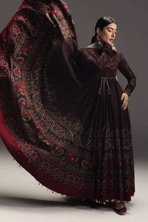 Zara Shahjahan | Anarkali 26 | Zarmeen-D7 - Designer Dress - Type : Ladies Clothes - Available at Libayah - 100% Original