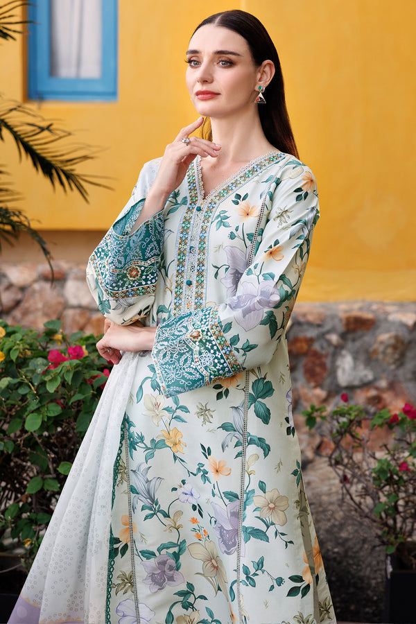 Farasha | Printed Essentials | Aqua Sparkle by Farasha - Designer Dress - Type: Ladies Clothes - Available at Libayah - 100% Original