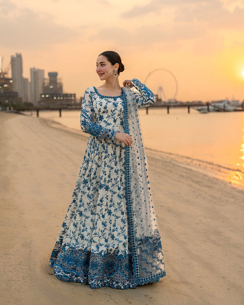 Faiza Saqlain | AYA - Unstitched Luxury Lawn '26 | Jehona by Faiza Saqlain - Designer Dress  - Type : Ladies Clothes - Available at Libayah - 100% Original 
