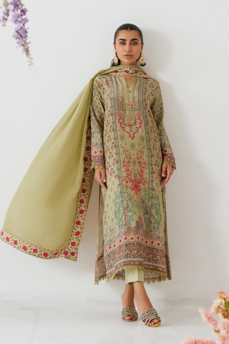 Mina Hasan | Signature Pret | Sage Sanguine - by Libayah - Registered Vendor of : Mina Hasan - 100% Original Designer Dress