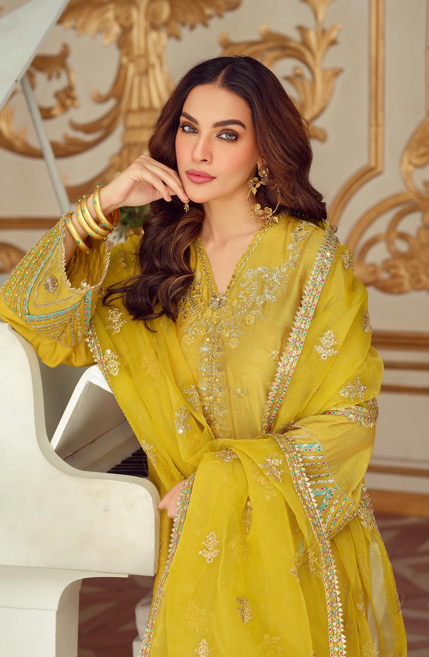 Mina Kashif | Luxury Pret | MK23-07 by Mina Kashif - Designer Dress - Type: Formal - Available at Libayah - 100% Original