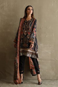 Mina Hasan | Signature Pret | Baroque In Black - by Libayah - Registered Vendor of : Mina Hasan - 100% Original Designer Dress