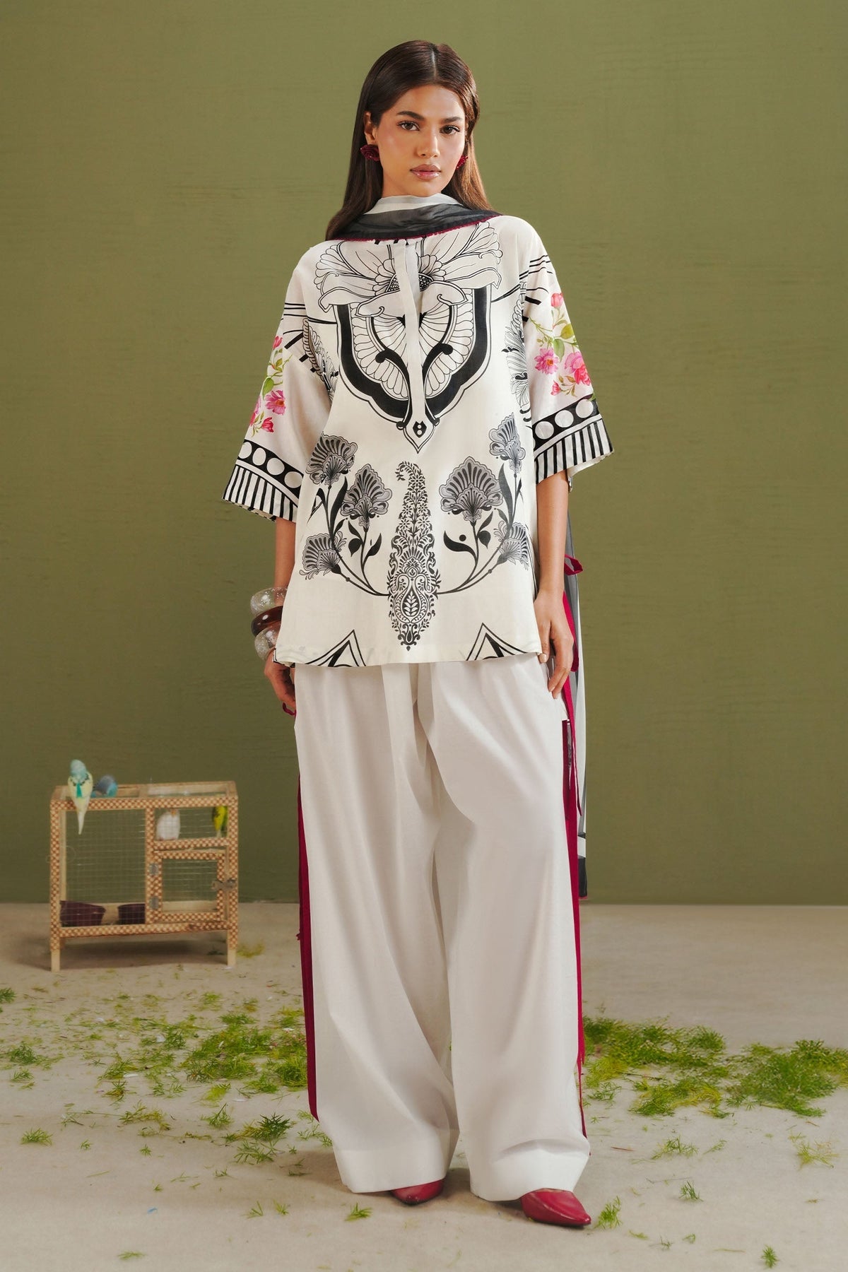 Zara Shahjahan | Coco Prints 26 | Raya-10A - Designer Dress - Type : Ladies Clothes - Available at Libayah - 100% Original