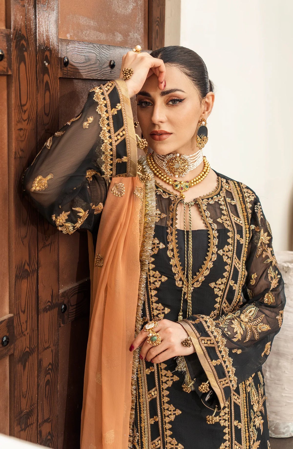Maryum N Maria | Luxury Chiffon Collection | Evening Aura by Maryum N Maria - Designer Dress - Type: Ladies Clothes - Available at Libayah - 100% Original