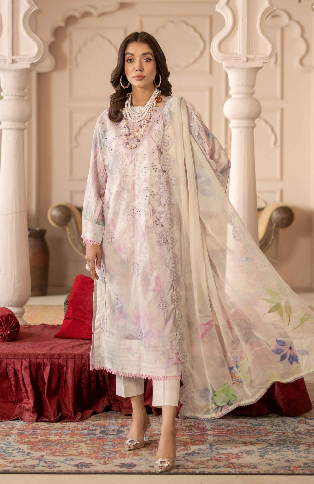 Al Zohaib | Sunshine Bloom Premium Lawn 25 | SBP-25-02 by Al Zohaib - Designer Dress - Type: Ladies Clothes - Available at Libayah - 100% Original