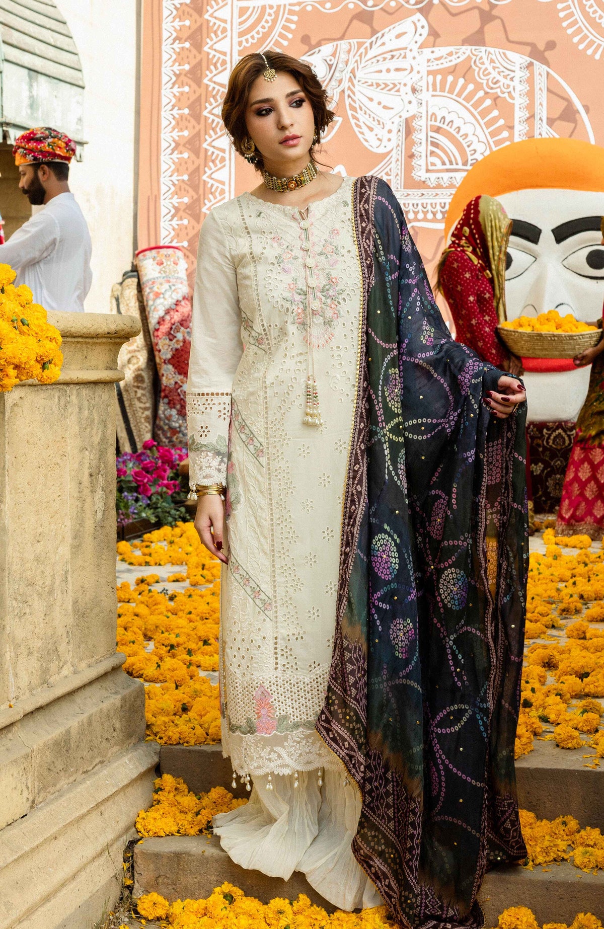 Al Zohaib | Bandhani The Tale of Jaipur 25 | BTJ-25-02 by Al Zohaib - Designer Dress - Type: Ladies Clothes - Available at Libayah - 100% Original