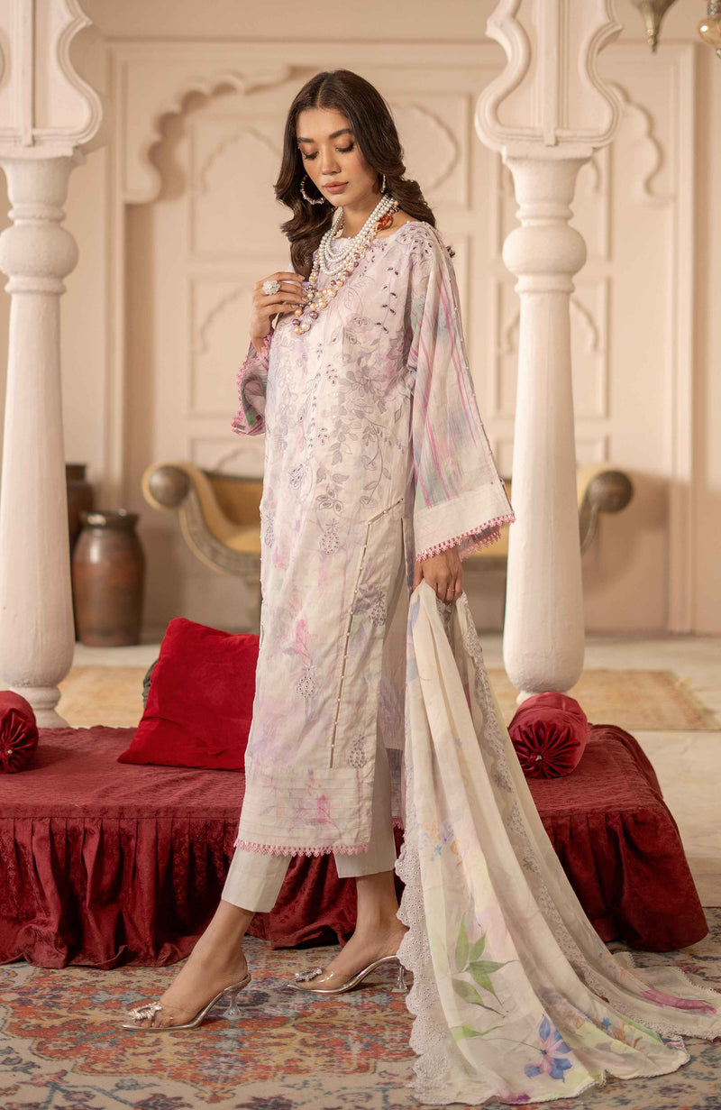 Al Zohaib | Sunshine Bloom Premium Lawn 25 | SBP-25-02 by Al Zohaib - Designer Dress - Type: Ladies Clothes - Available at Libayah - 100% Original