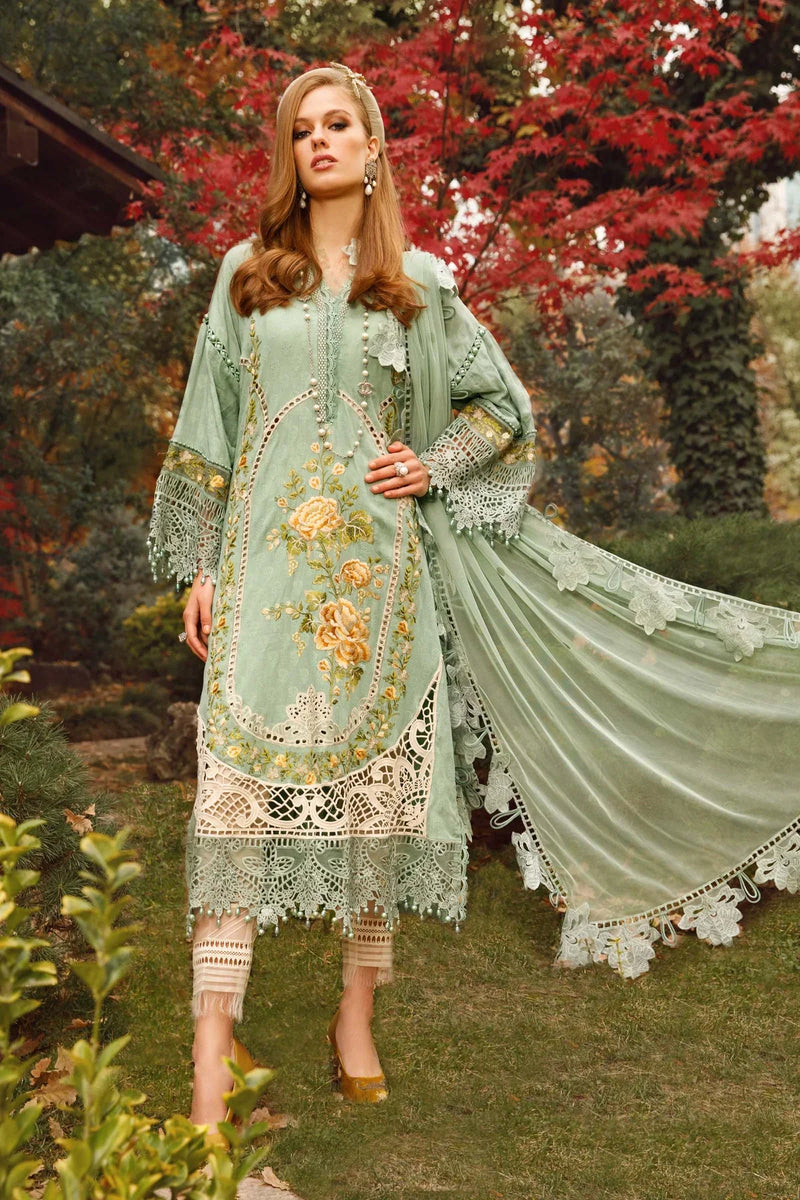 Maria B | Luxury Lawn | D-2302-B by Maria B - Designer Dress - Type: Ladies Clothes - Available at Libayah - 100% Original