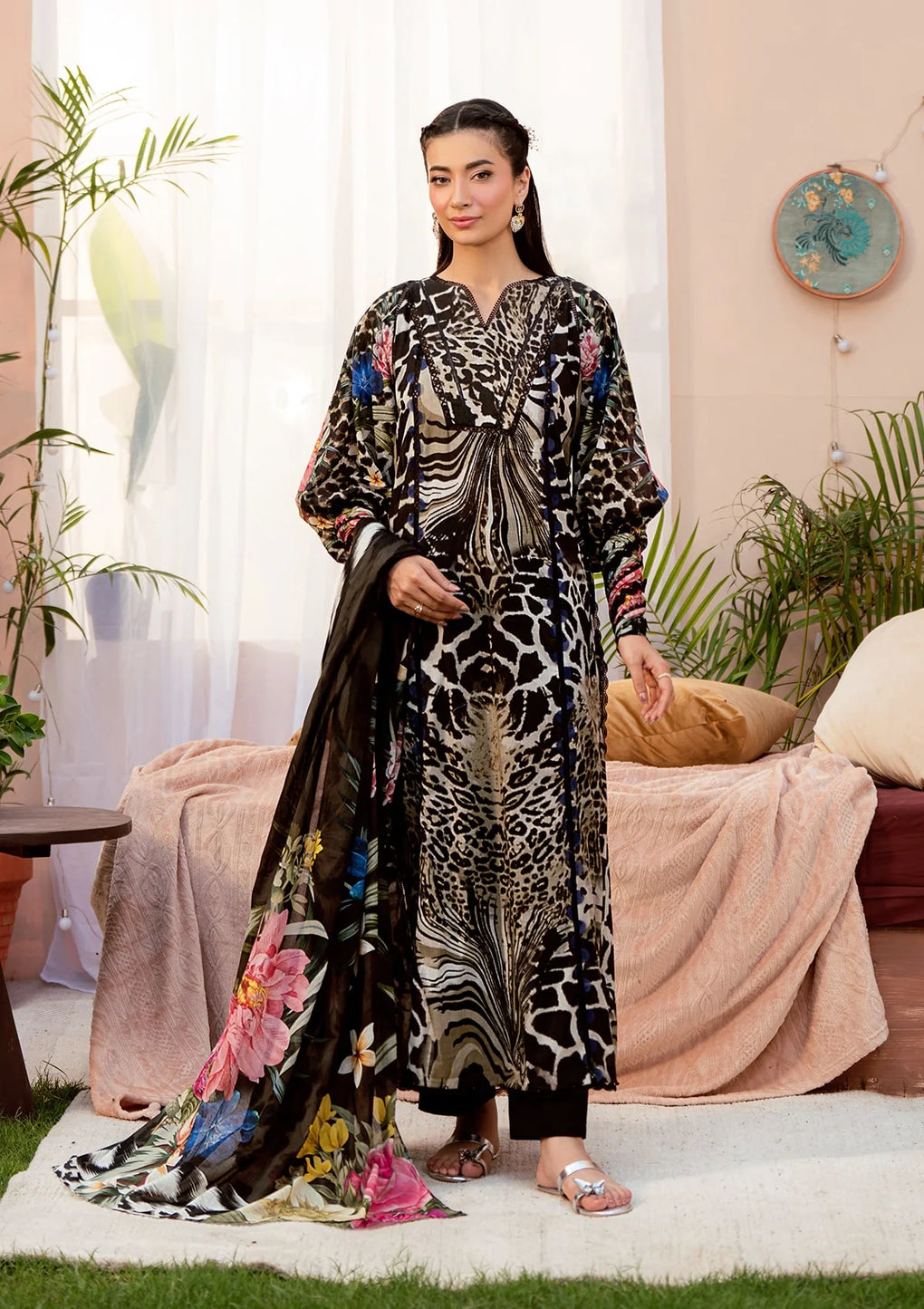 Elaf Premium | Prints 25 | EPS-4B NOIR ESSENCE by Elaf Premium - Designer Dress - Type: Ladies Clothes - Available at Libayah - 100% Original