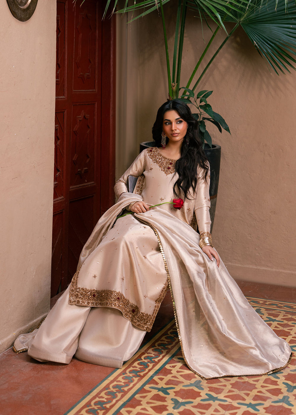 Haseens | Dastakh Pret | Riffat by Haseens - Designer Dress  - Type : Ladies Clothes - Available at Libayah - 100% Original 