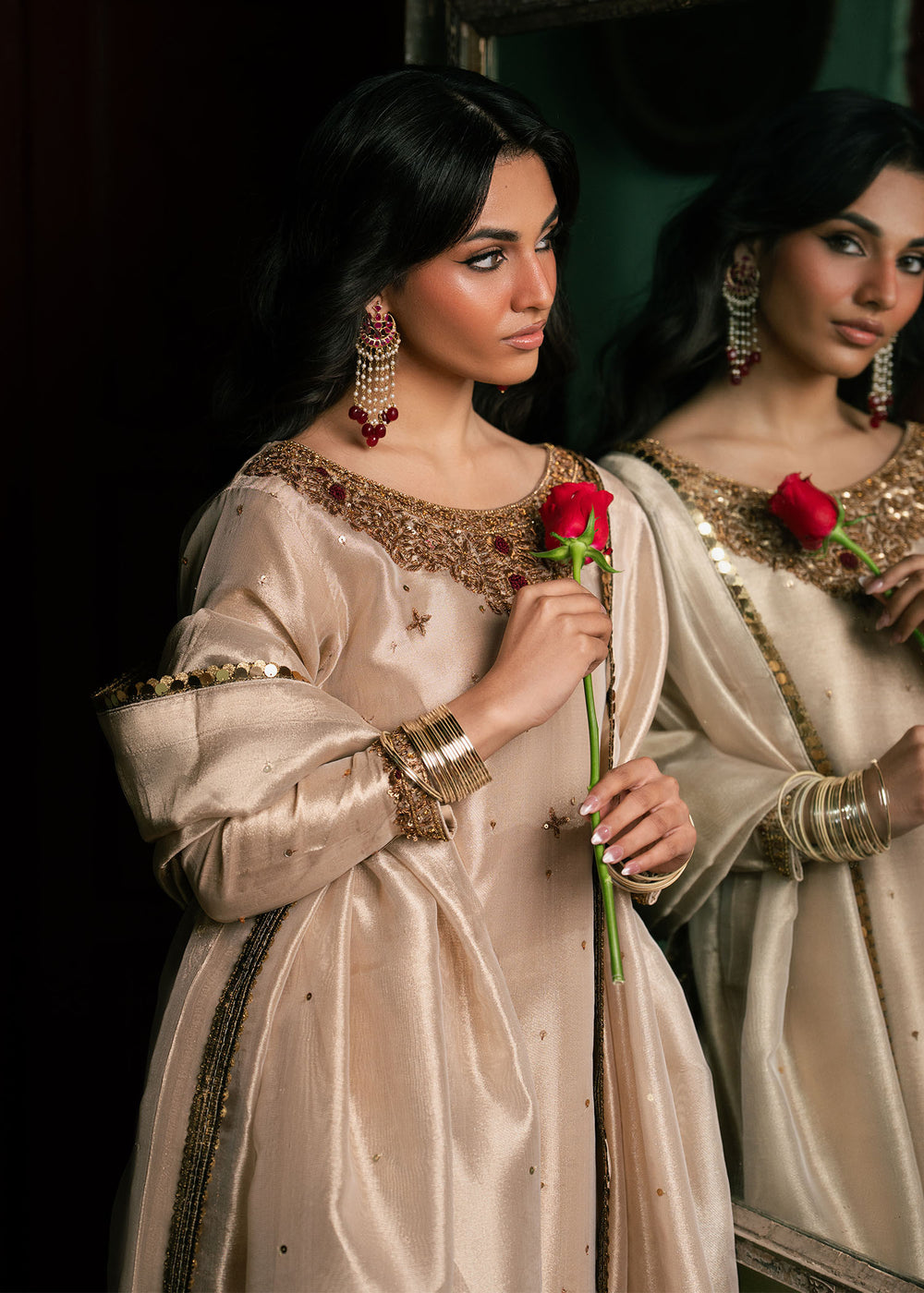 Haseens | Dastakh Pret | Riffat by Haseens - Designer Dress  - Type : Ladies Clothes - Available at Libayah - 100% Original 