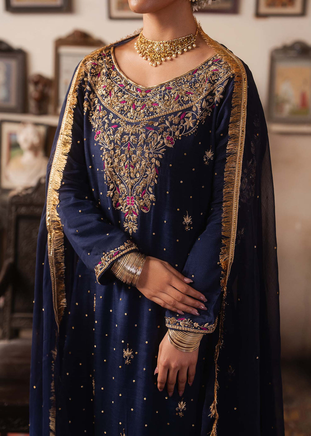Haseen s | Dastakh Pret |Shabnama by Haseens - Designer Dress  - Type : Ladies Clothes - Available at Libayah - 100% Original 