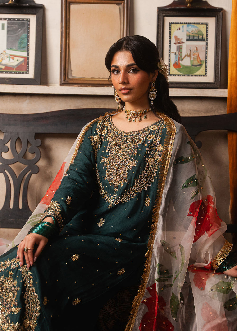 Haseens | Dastakh Pret | Tehwaara by Haseens - Designer Dress  - Type : Ladies Clothes - Available at Libayah - 100% Original 