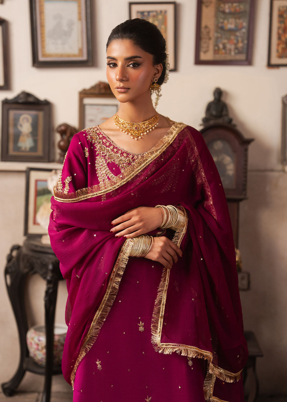 Haseens | Dastakh Pret | Foshina by Haseens - Designer Dress  - Type : Ladies Clothes - Available at Libayah - 100% Original 