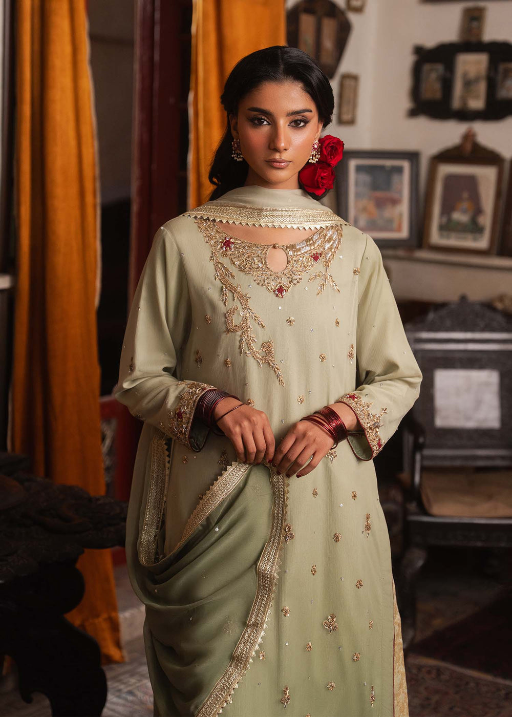 Haseens | Dastakh Pret |Kalpana by Haseens - Designer Dress  - Type : Ladies Clothes - Available at Libayah - 100% Original 