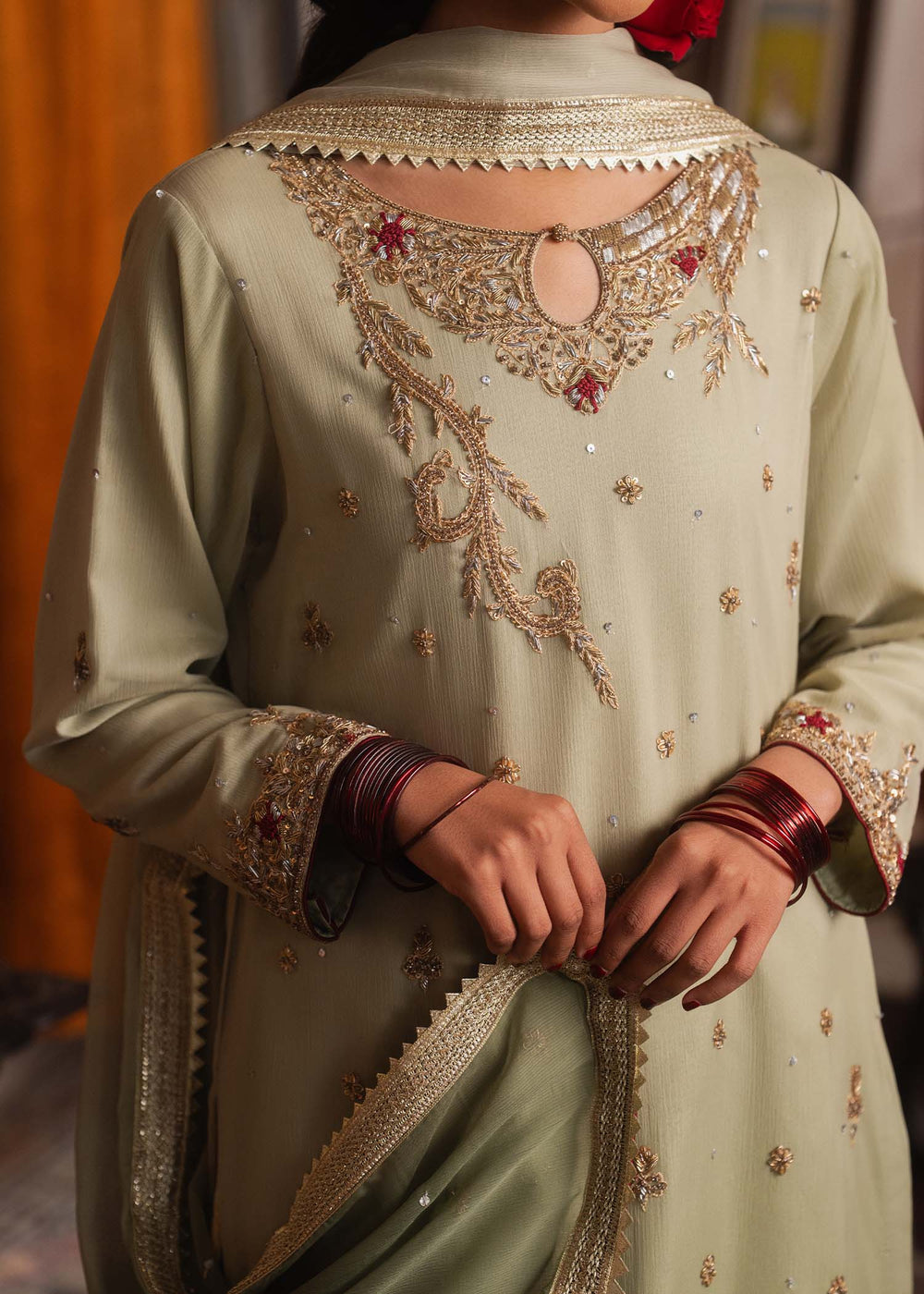 Haseens | Dastakh Pret |Kalpana by Haseens - Designer Dress  - Type : Ladies Clothes - Available at Libayah - 100% Original 