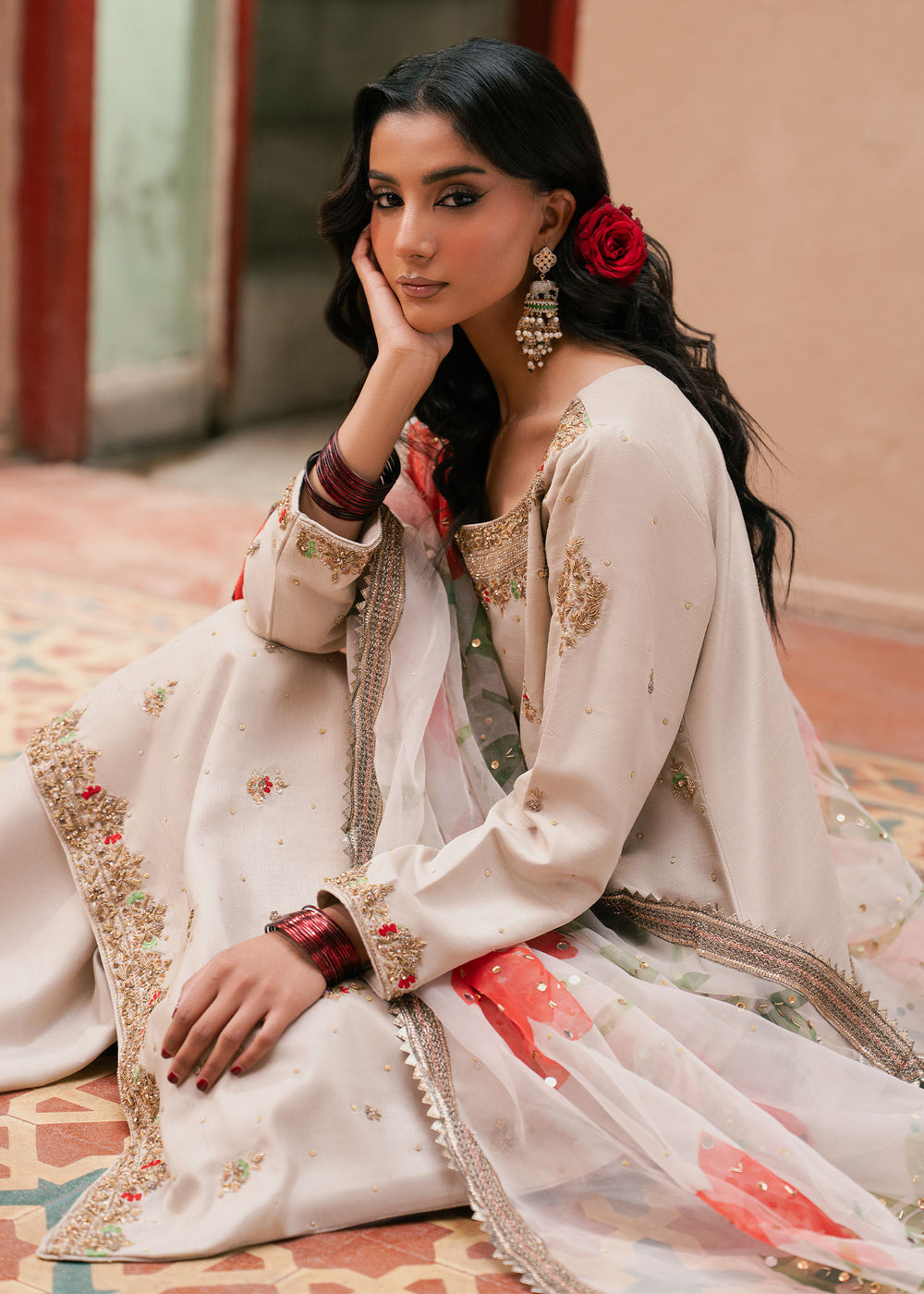Haseens | Dastakh Pret | Sarapa by Charizma - Designer Dress  - Type : Ladies Clothes - Available at Libayah - 100% Original 