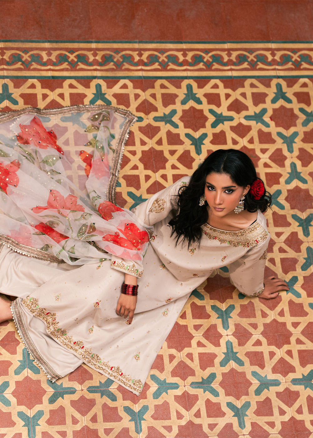 Haseens | Dastakh Pret | Sarapa by Charizma - Designer Dress  - Type : Ladies Clothes - Available at Libayah - 100% Original 