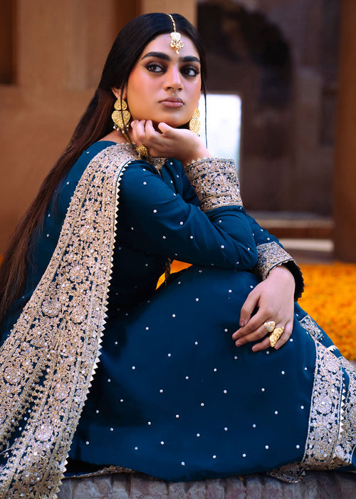 Haseens | Darbar Formals | Nishat by Haseens - Designer Dress  - Type : Ladies Clothes - Available at Libayah - 100% Original 