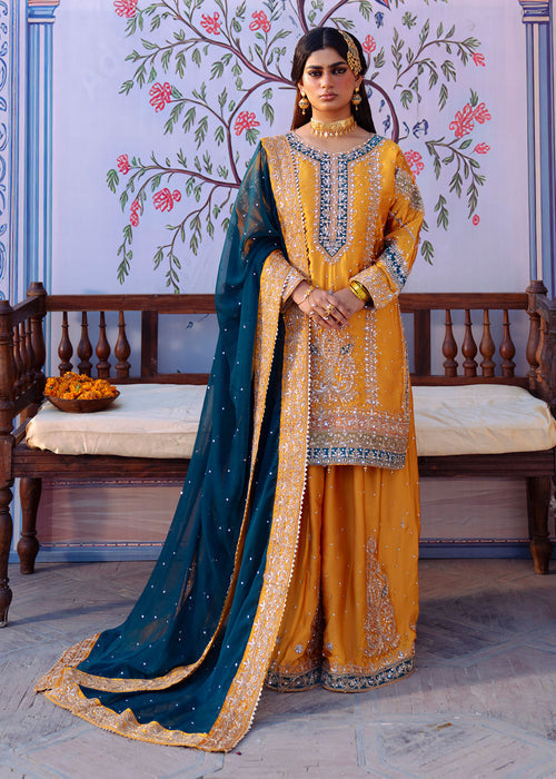 Haseens | Darbar Formals | Mehr�b by Haseens - Designer Dress  - Type : Ladies Clothes - Available at Libayah - 100% Original 