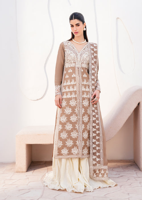 Saira Shakira | Saira Shakira Eid Pret | Latte Luster by Saira Shakira - Designer Dress  - Type : Ladies Clothes - Available at Libayah - 100% Original 