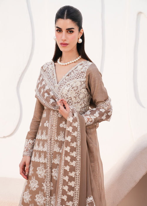 Saira Shakira | Saira Shakira Eid Pret | Latte Luster by Saira Shakira - Designer Dress  - Type : Ladies Clothes - Available at Libayah - 100% Original 