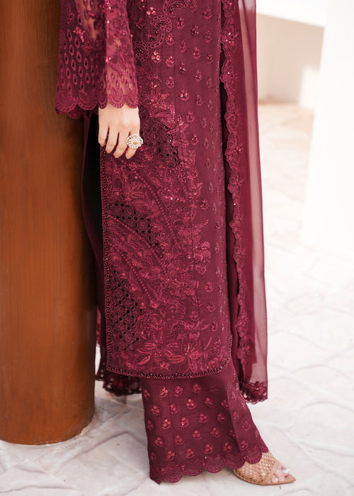 Saira Shakira | Saira Shakira Eid Pret | Garnet Grace by Saira Shakira - Designer Dress  - Type : Ladies Clothes - Available at Libayah - 100% Original 