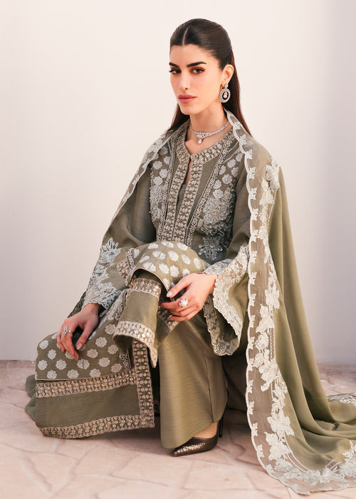 Saira Shakira | Saira Shakira Eid Pret | Ashen Aura by Saira Shakira - Designer Dress  - Type : Ladies Clothes - Available at Libayah - 100% Original 