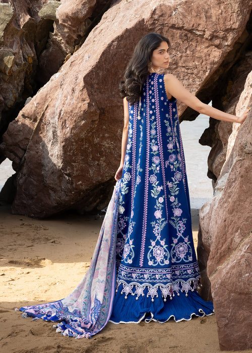 Sadaf Fawad Khan | Lawn 26 | Neel by Sadaf Fawad Khan - Designer Dress  - Type : Ladies Clothes - Available at Libayah - 100% Original 