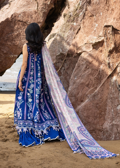 Sadaf Fawad Khan | Lawn 26 | Neel by Sadaf Fawad Khan - Designer Dress  - Type : Ladies Clothes - Available at Libayah - 100% Original 
