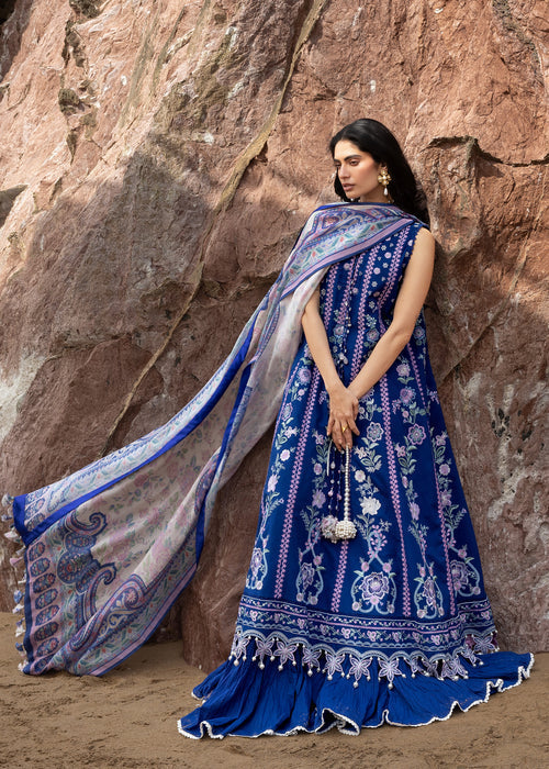 Sadaf Fawad Khan | Lawn 26 | Neel by Sadaf Fawad Khan - Designer Dress  - Type : Ladies Clothes - Available at Libayah - 100% Original 