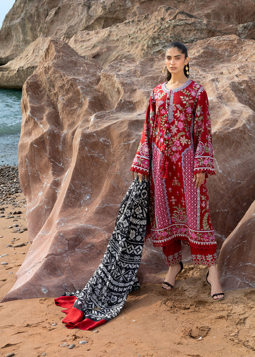 Sadaf Fawad Khan | Lawn 26 | Laal by Sadaf Fawad Khan - Designer Dress  - Type : Ladies Clothes - Available at Libayah - 100% Original 