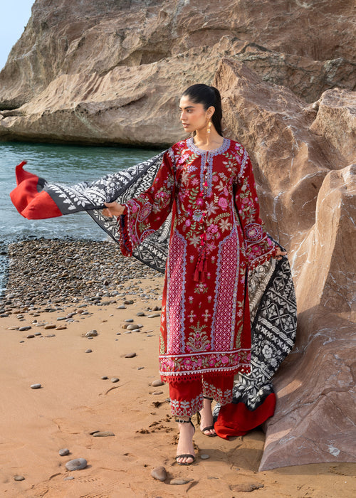 Sadaf Fawad Khan | Lawn 26 | Laal by Sadaf Fawad Khan - Designer Dress  - Type : Ladies Clothes - Available at Libayah - 100% Original 