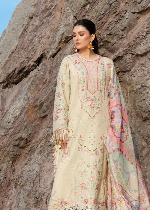 Sadaf Fawad Khan | Lawn 26 | Sunehri by Sadaf Fawad Khan - Designer Dress  - Type : Ladies Clothes - Available at Libayah - 100% Original 