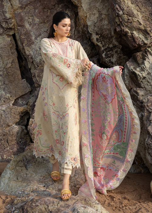 Sadaf Fawad Khan | Lawn 26 | Sunehri by Sadaf Fawad Khan - Designer Dress  - Type : Ladies Clothes - Available at Libayah - 100% Original 