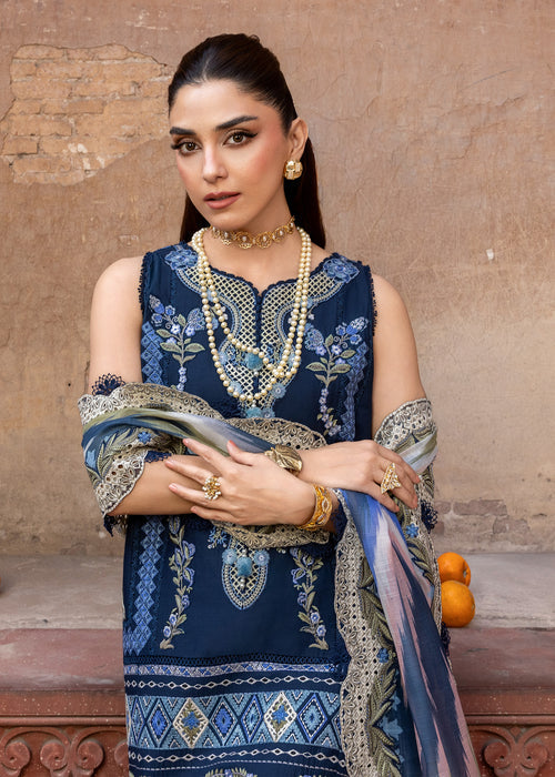 Saira Shakira | Breeze Luxury Lawn | RUNA-8-B - Designer Dress - Type : Ladies Clothes - Available at Libayah - 100% Original