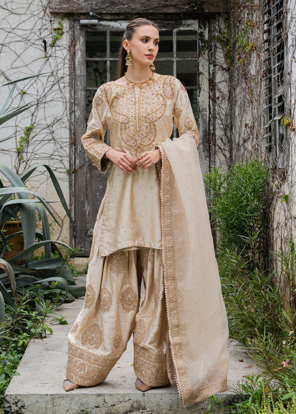 Afrozeh | Basic Pret 26 RTW | NACRE by Afrozeh - Designer Dress  - Type : Ladies Clothes - Available at Libayah - 100% Original 