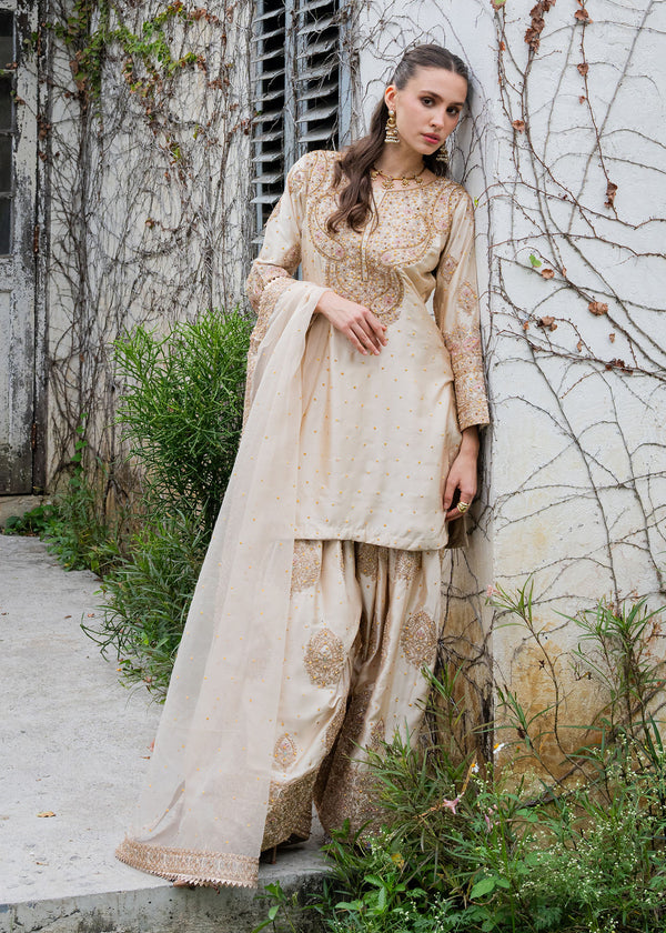 Afrozeh | Basic Pret 26 RTW | NACRE by Afrozeh - Designer Dress  - Type : Ladies Clothes - Available at Libayah - 100% Original 