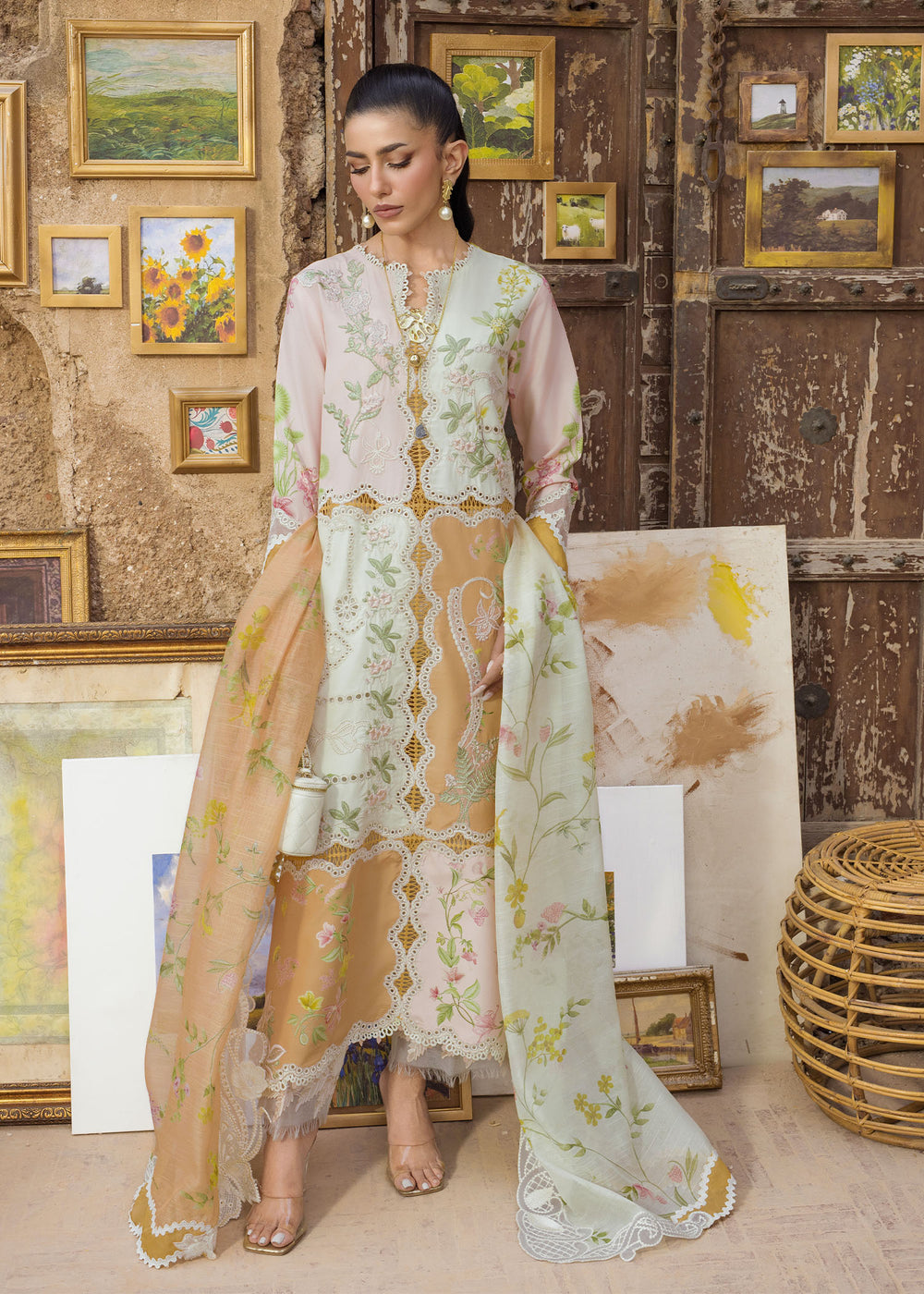 Saira Shakira | Bloom Lawn | LANA 1B - by Libayah - Registered Vendor of : Saira Rizwan - 100% Original Designer Dress
