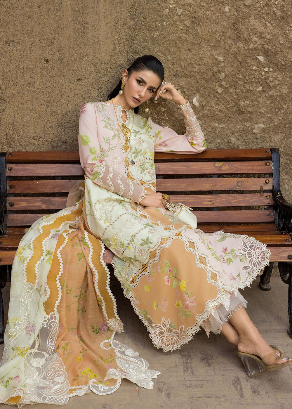 Saira Shakira | Bloom Lawn | LANA 1B - by Libayah - Registered Vendor of : Saira Rizwan - 100% Original Designer Dress