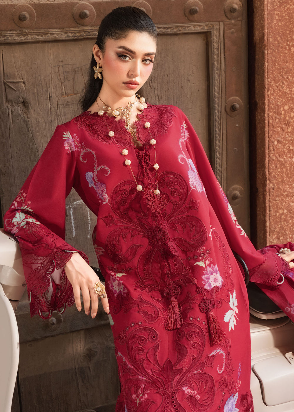 Saira Shakira | Bloom Lawn | ZELIE 1A - by Libayah - Registered Vendor of : Saira Rizwan - 100% Original Designer Dress