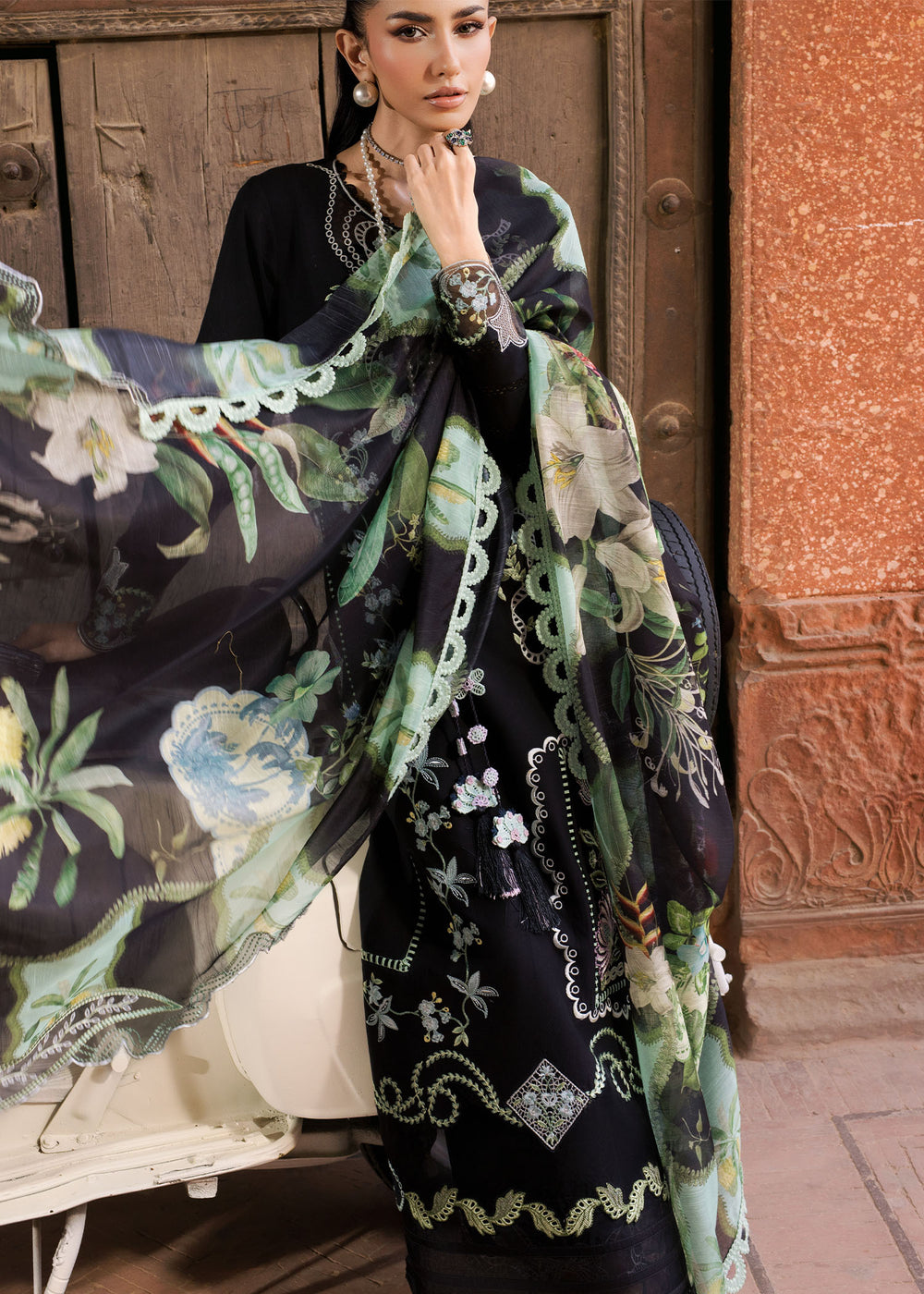 Saira Shakira | Bloom Lawn | ELISE 1A - by Libayah - Registered Vendor of : Saira Rizwan - 100% Original Designer Dress