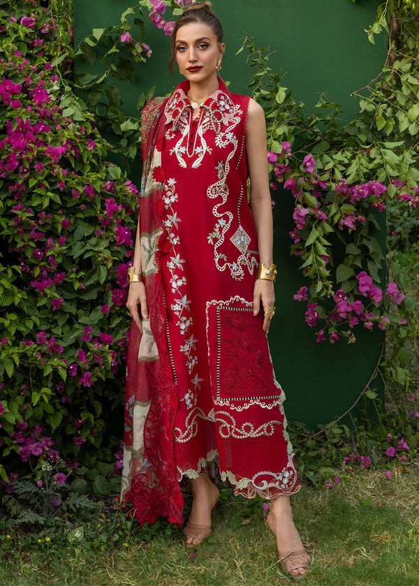 Saira Shakira | Bloom Lawn | ELISE 1B - by Libayah - Registered Vendor of : Saira Rizwan - 100% Original Designer Dress