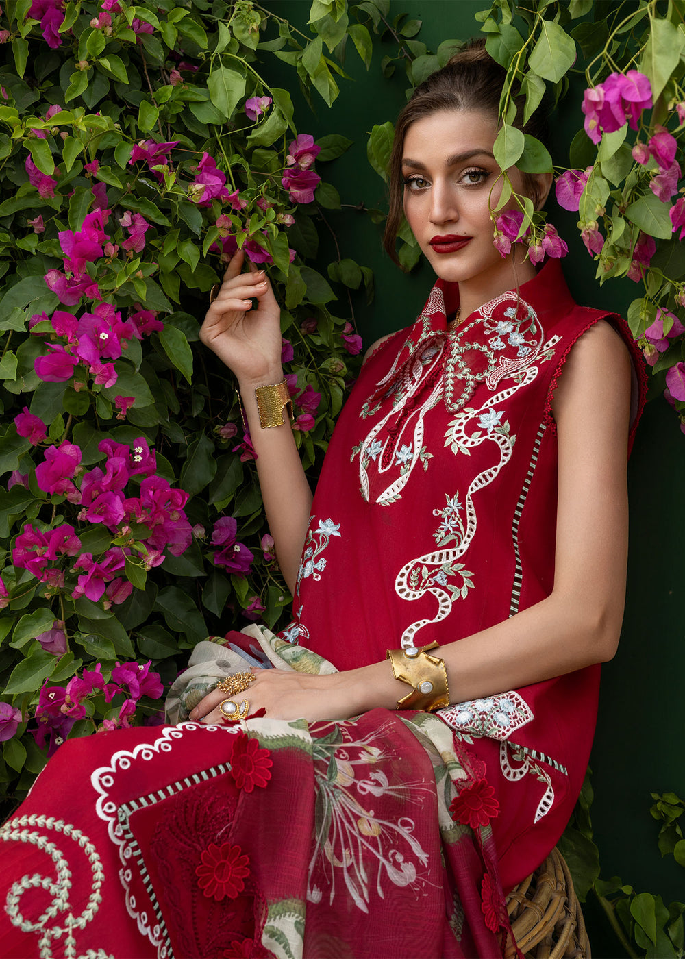 Saira Shakira | Bloom Lawn | ELISE 1B - by Libayah - Registered Vendor of : Saira Rizwan - 100% Original Designer Dress