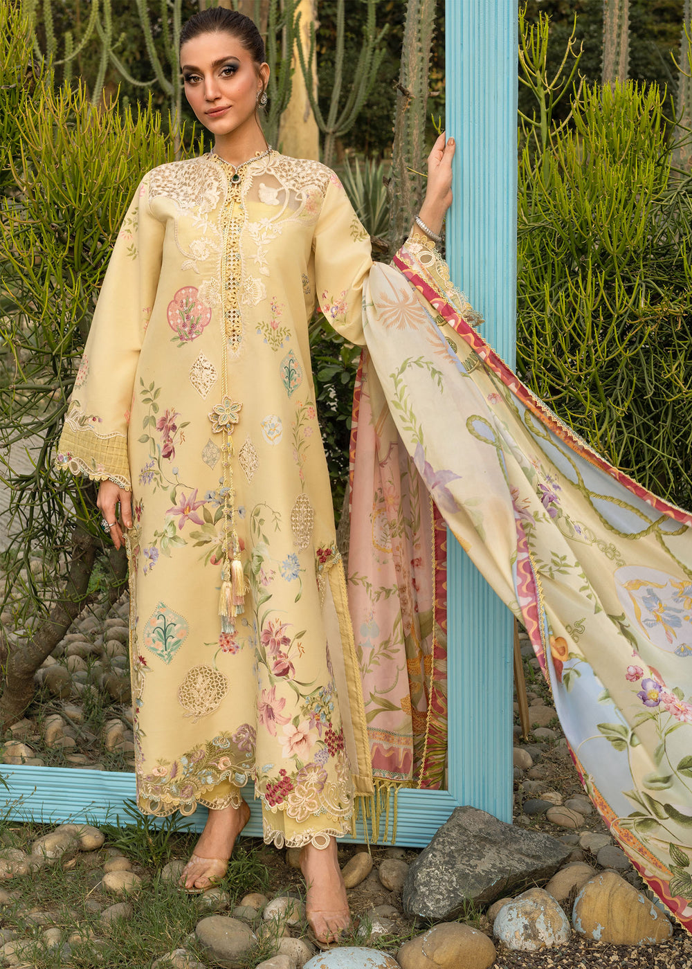 Saira Shakira | Bloom Lawn | MAELLE 1A - by Libayah - Registered Vendor of : Saira Rizwan - 100% Original Designer Dress