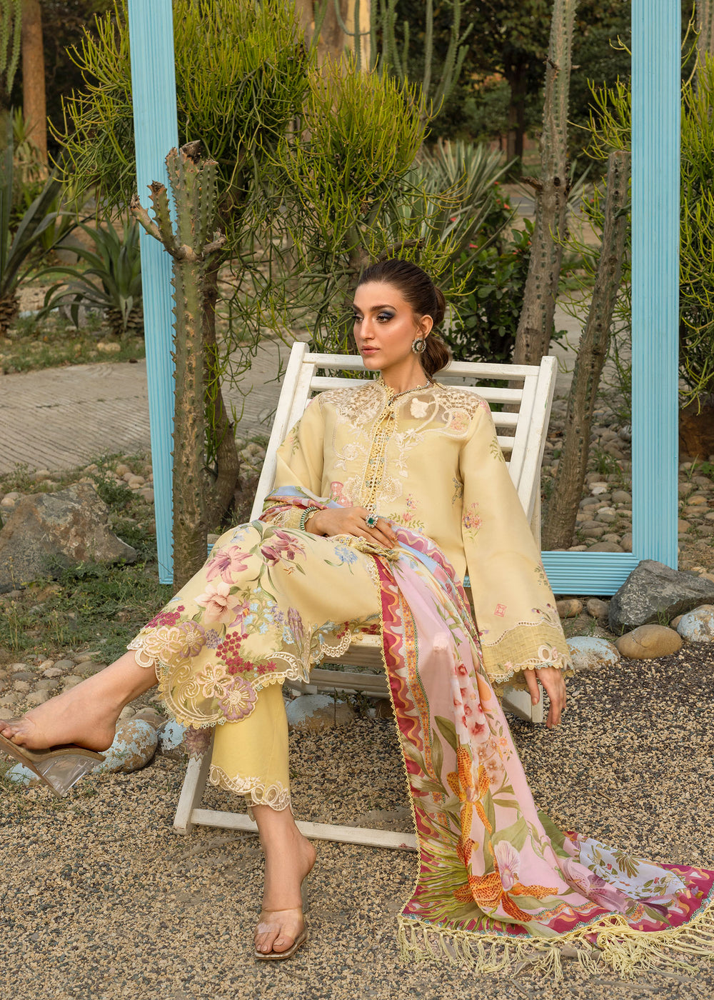 Saira Shakira | Bloom Lawn | MAELLE 1A - by Libayah - Registered Vendor of : Saira Rizwan - 100% Original Designer Dress