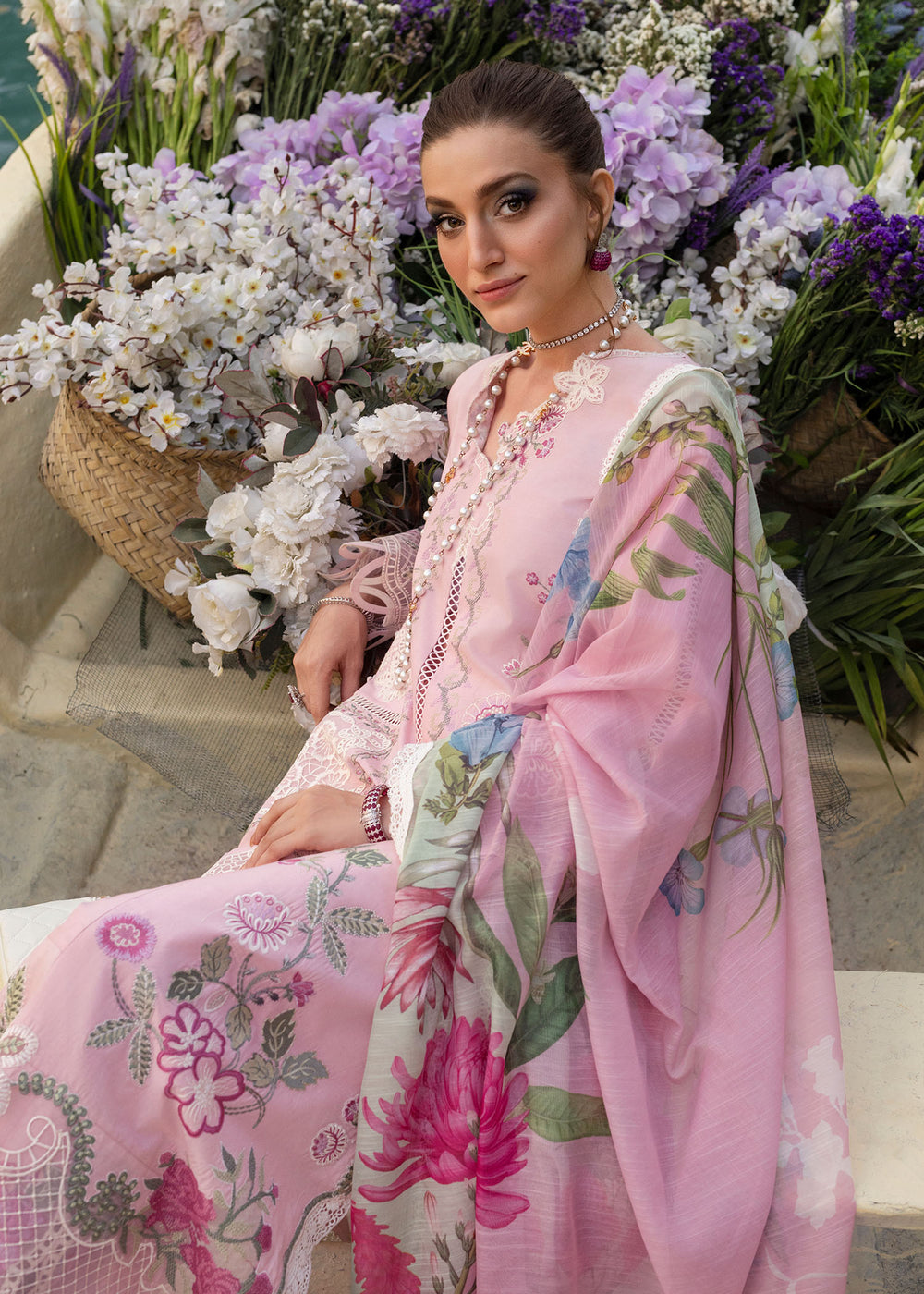 Saira Shakira | Bloom Lawn | IRIS 1A - by Libayah - Registered Vendor of : Saira Rizwan - 100% Original Designer Dress