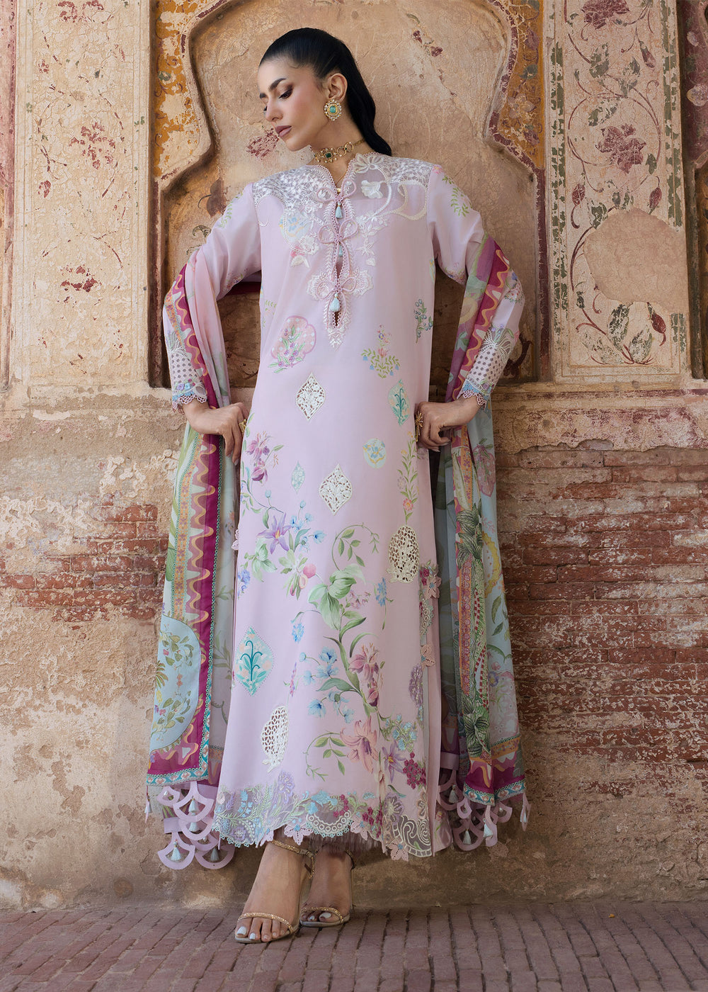 Saira Shakira | Bloom Lawn | MAELLE 1B - by Libayah - Registered Vendor of : Saira Rizwan - 100% Original Designer Dress
