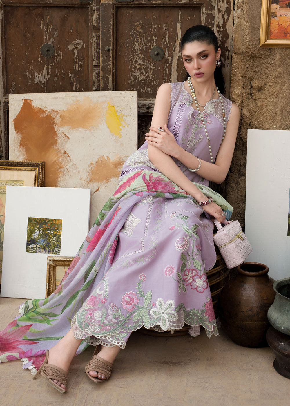 Saira Shakira | Bloom Lawn | IRIS 1B - by Libayah - Registered Vendor of : Saira Rizwan - 100% Original Designer Dress
