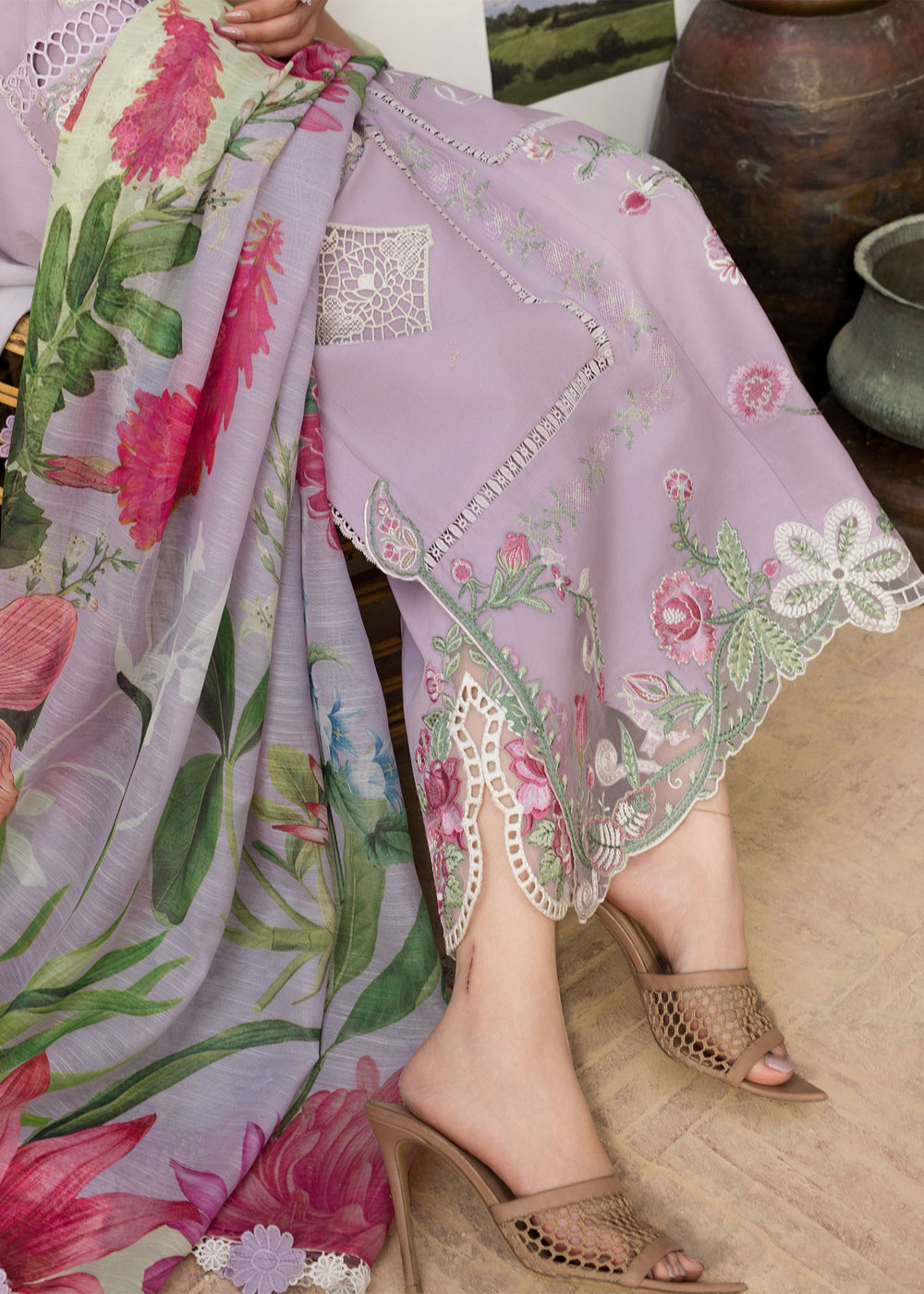 Saira Shakira | Bloom Lawn | IRIS 1B - by Libayah - Registered Vendor of : Saira Rizwan - 100% Original Designer Dress
